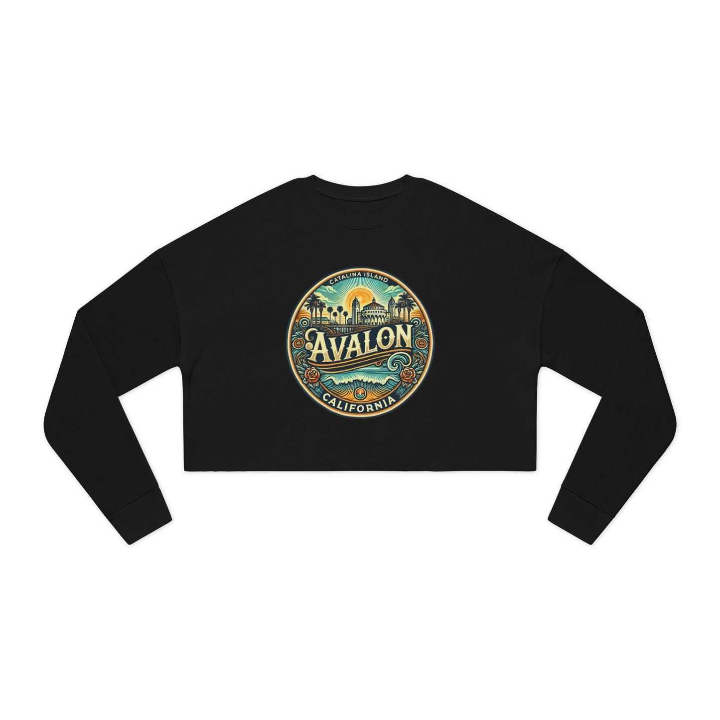 Elegant Avalon Women's Cropped Sweatshirt