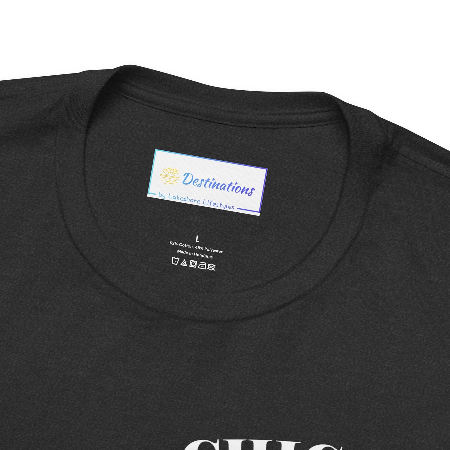 Mystery Noir Chicago Skyline Sunset Unisex Jersey Short Sleeve Tee