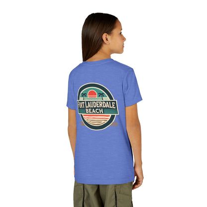 Vintage Fort Lauderdale Unisex Youth Short Sleeve Tee