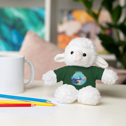 Retro Chicago Sunset Stuffed Animals with Tee