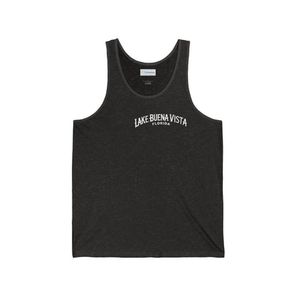 Adventurous Lake Buena Vista Unisex Jersey Tank