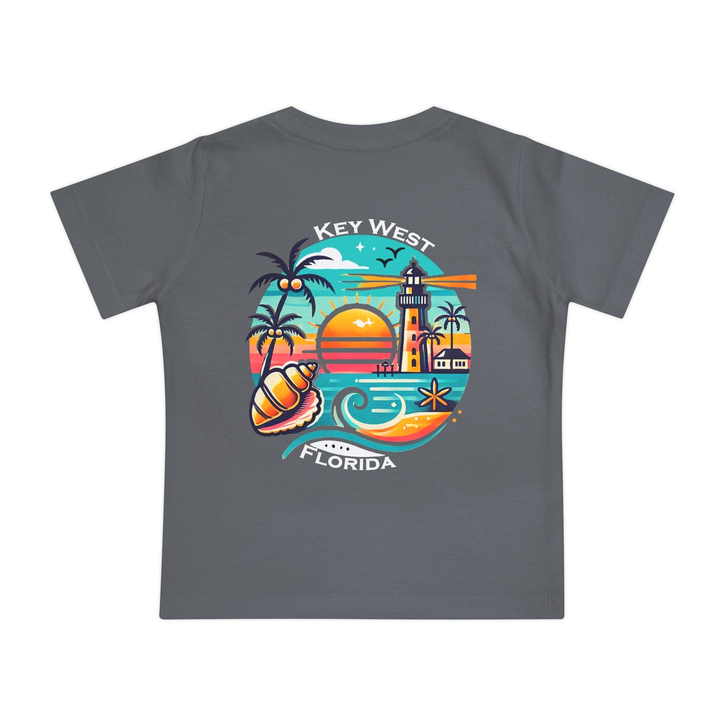 Vibrant Key West Unisex Baby Short Sleeve T-Shirt
