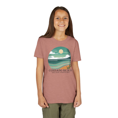 Coastal Vibes Condado Beach Unisex Youth Short Sleeve Tee