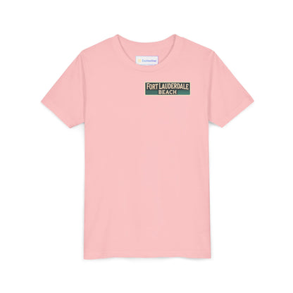 Vintage Fort Lauderdale Unisex Youth Short Sleeve Tee