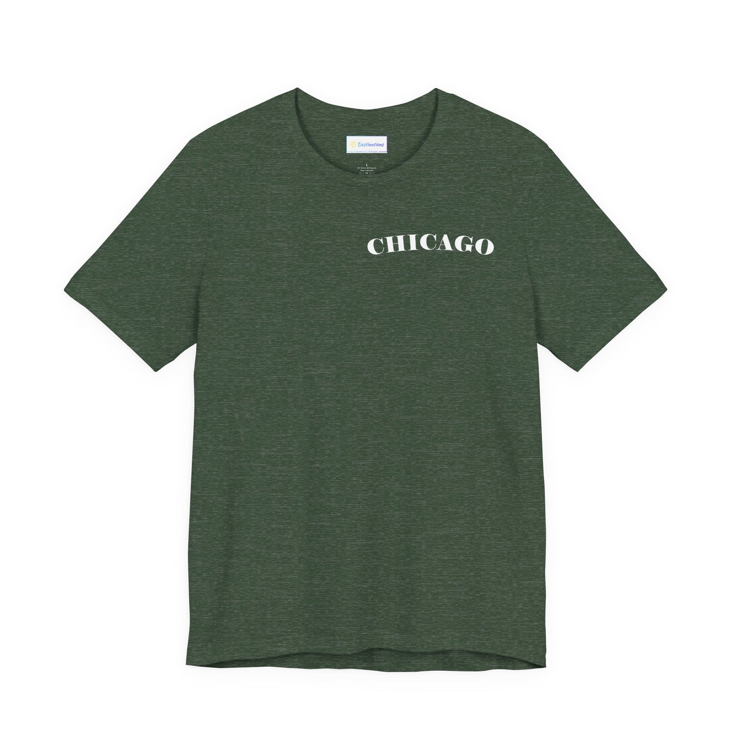 Mystery Noir Chicago Skyline Sunset Unisex Jersey Short Sleeve Tee