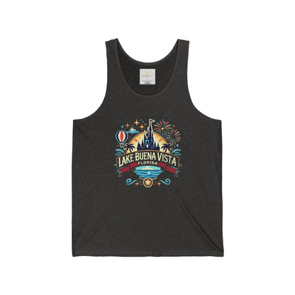 Adventurous Lake Buena Vista Unisex Jersey Tank