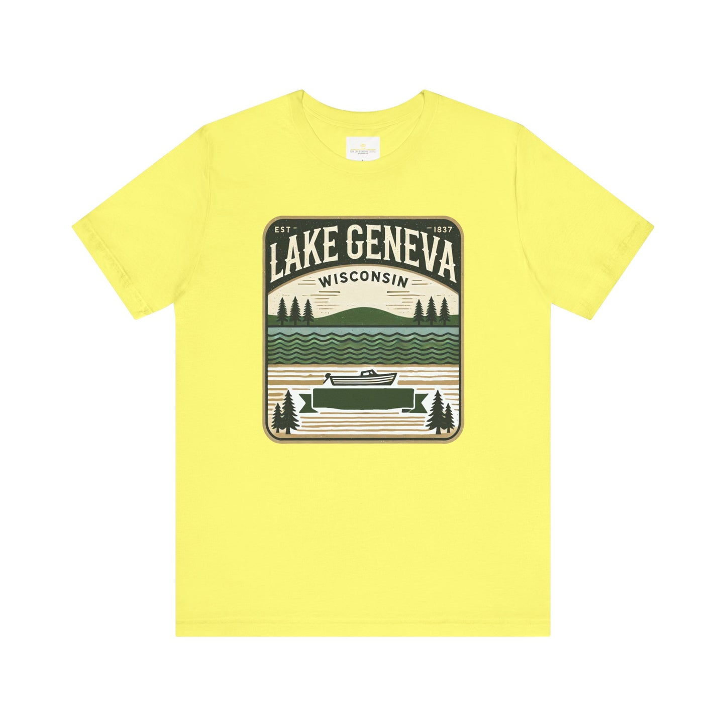 Vintage Lake Geneva Unisex Jersey Short Sleeve Tee