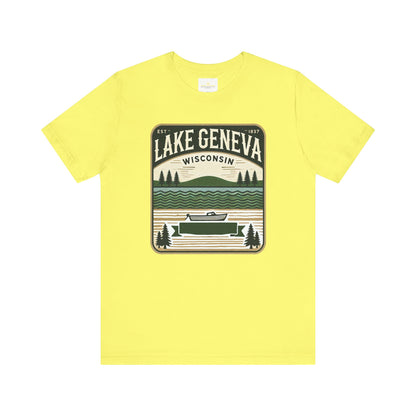 Vintage Lake Geneva Unisex Jersey Short Sleeve Tee