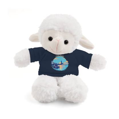 Retro Chicago Sunset Stuffed Animals with Tee