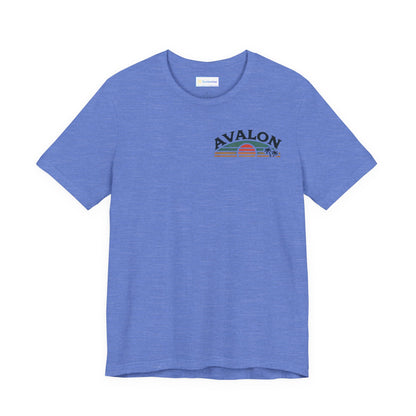 Retro Avalon Sunset Unisex Jersey Tee
