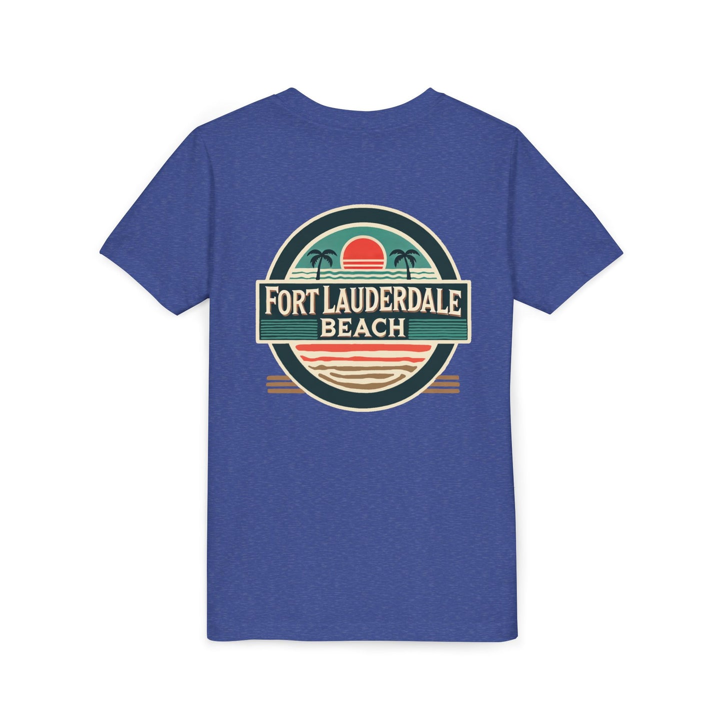 Vintage Fort Lauderdale Unisex Youth Short Sleeve Tee
