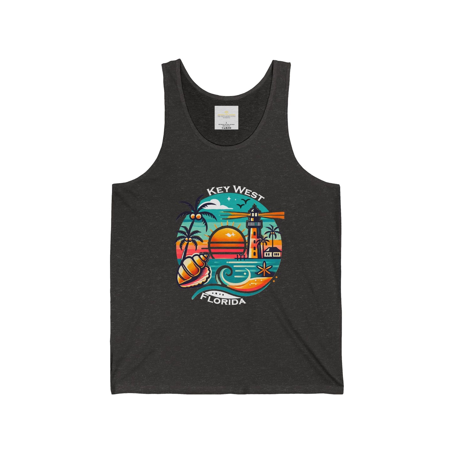 Vibrant Key West Unisex Jersey Tank