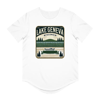 Vintage Lake Geneva Men's Jersey Curved Hem Tee