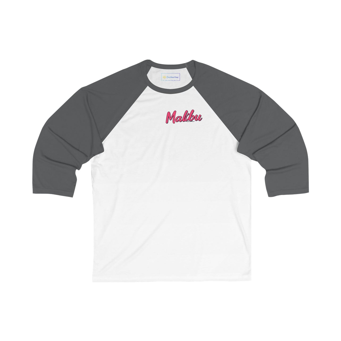 Retro Malibu Men's 3/4 Sleeve Baseball Tee