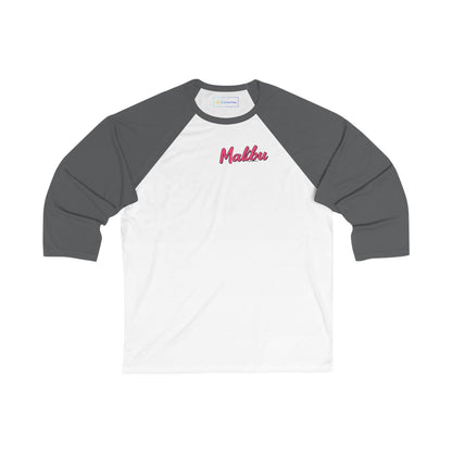 Retro Malibu Men's 3/4 Sleeve Baseball Tee