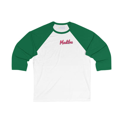 Retro Malibu Men's 3/4 Sleeve Baseball Tee