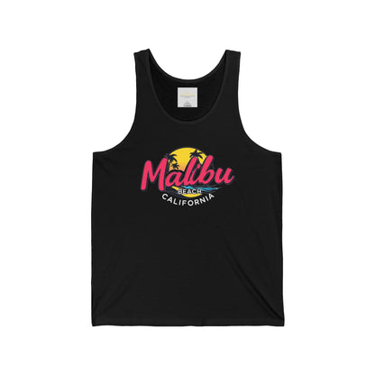 Retro Malibu Unisex Jersey Tank