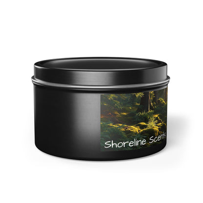 Evergreen Scented Rustic Tin Candle