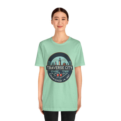 Vintage Traverse City Unisex Jersey Short Sleeve Tee