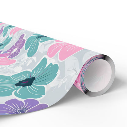 Pastel Floral Print Wrapping Paper