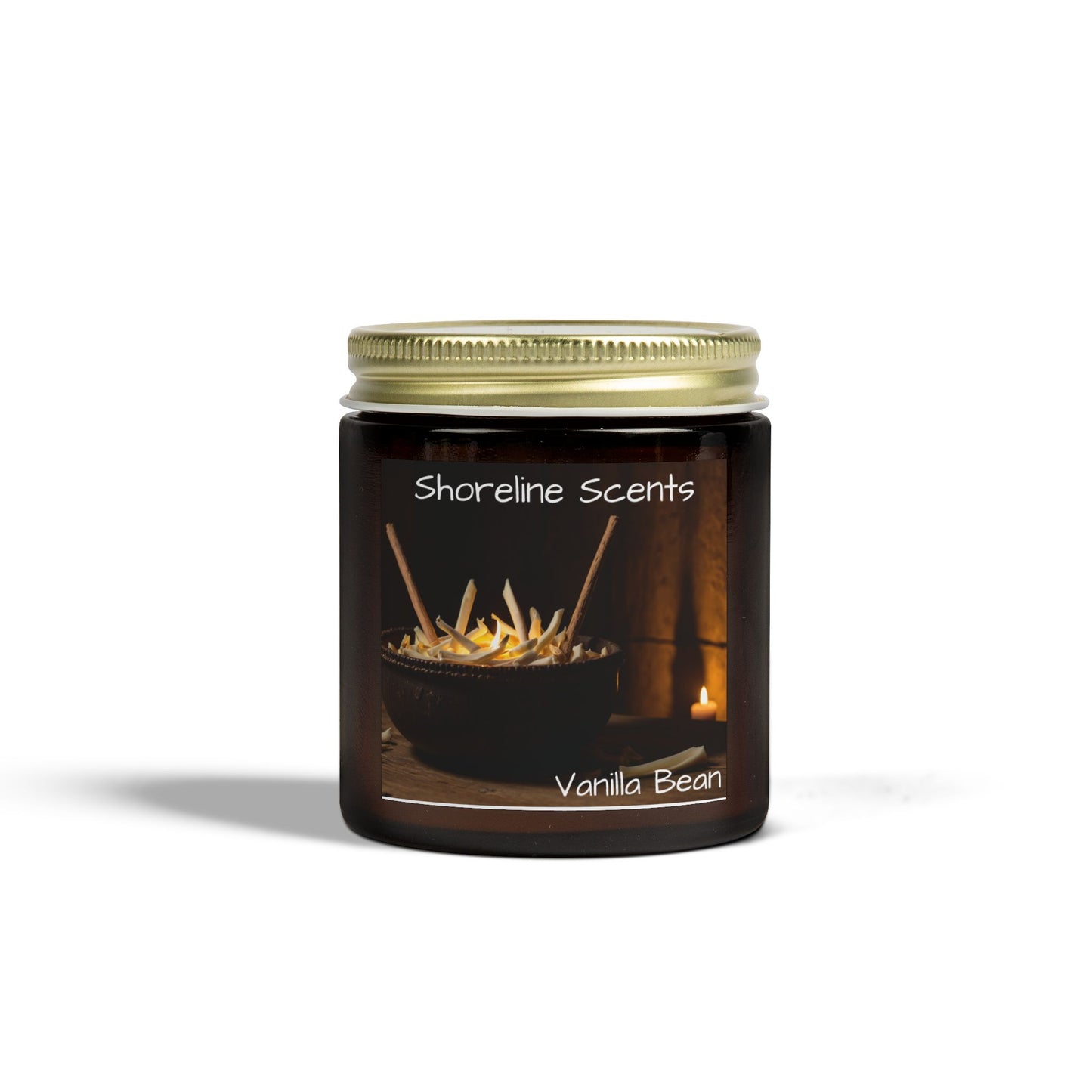 Vanilla Bean Scented Candle (Apricot Wax)