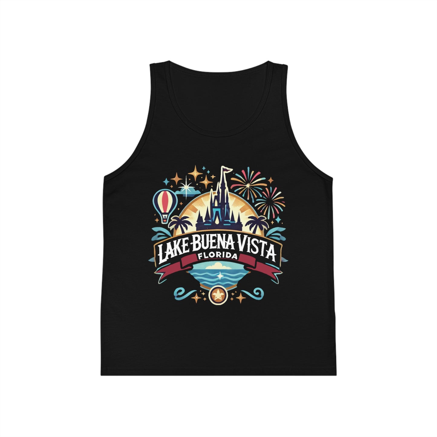 Adventurous Lake Buena Vista Unisex Kids Jersey Tank Top