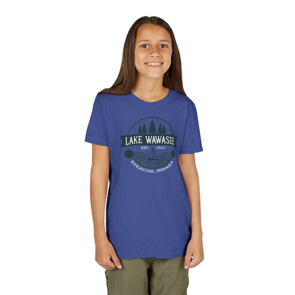 Vintage Lake Wawasee Unisex Youth Short Sleeve Tee