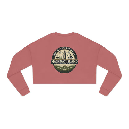Vintage Mackinac Island Women's Cropped Sweatshirt