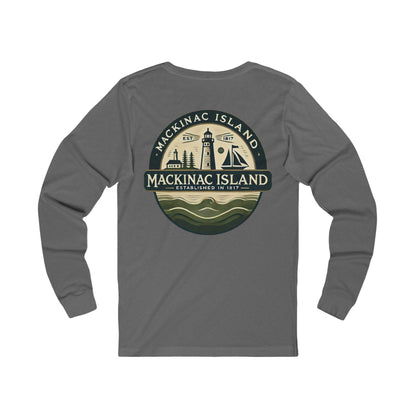 Vintage Mackinac Island Unisex Jersey Long Sleeve Tee