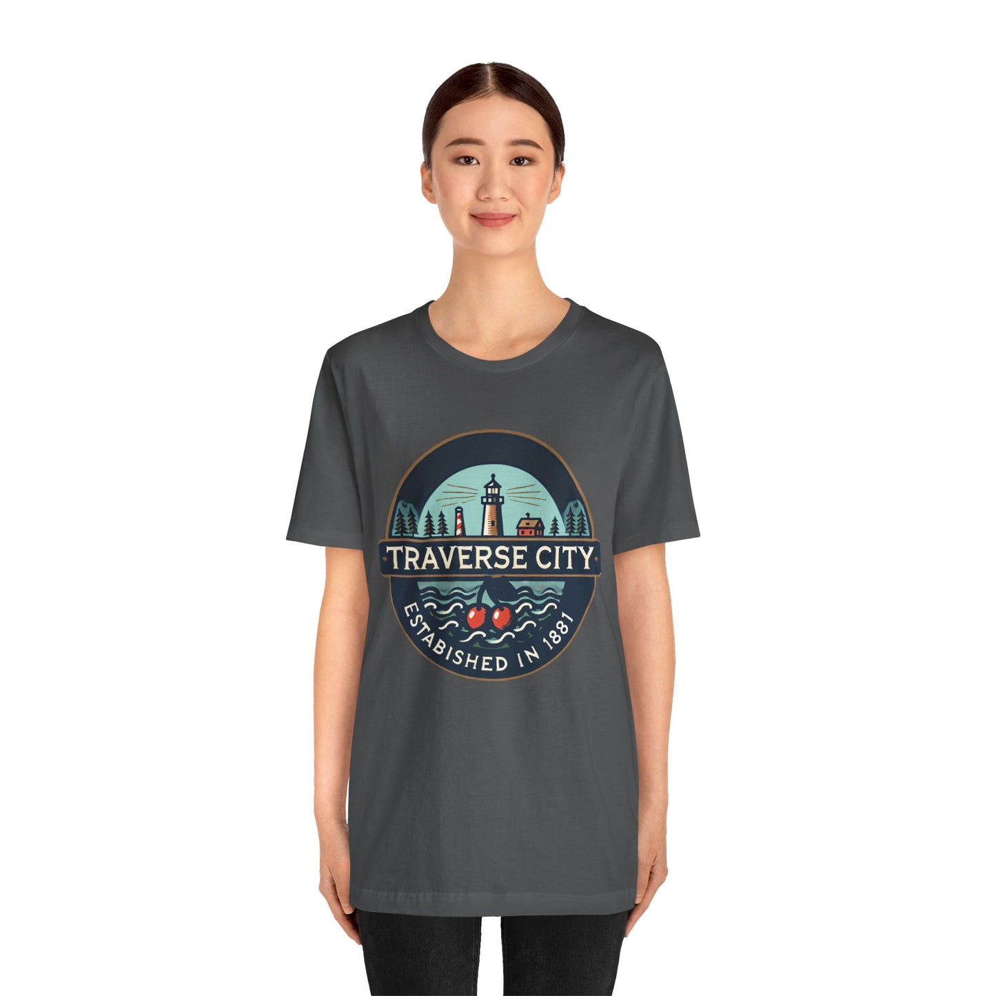 Vintage Traverse City Unisex Jersey Short Sleeve Tee