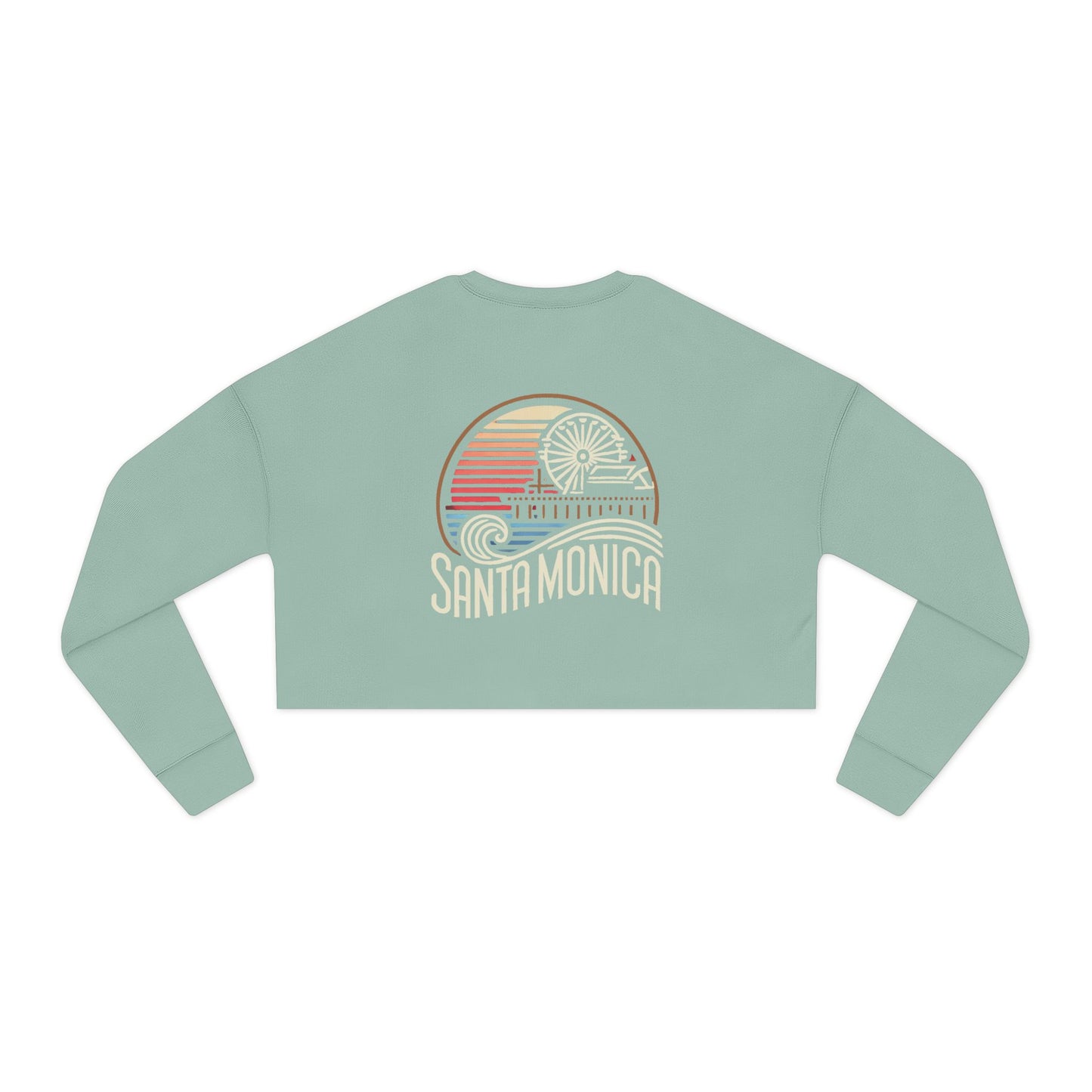 Vibrant Santa Monica Women's Cropped Sweatshirt
