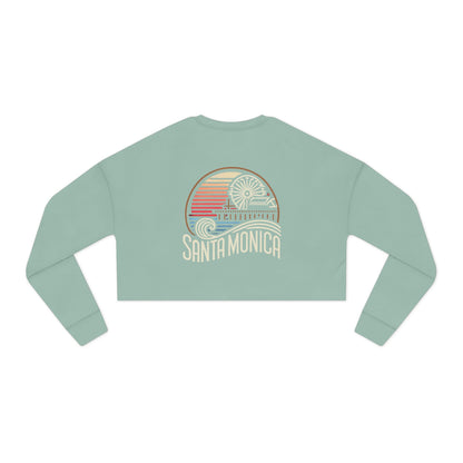 Vibrant Santa Monica Women's Cropped Sweatshirt