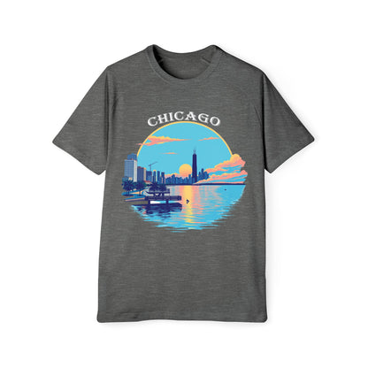 Retro Chicago Men's Raglan T-Shirt