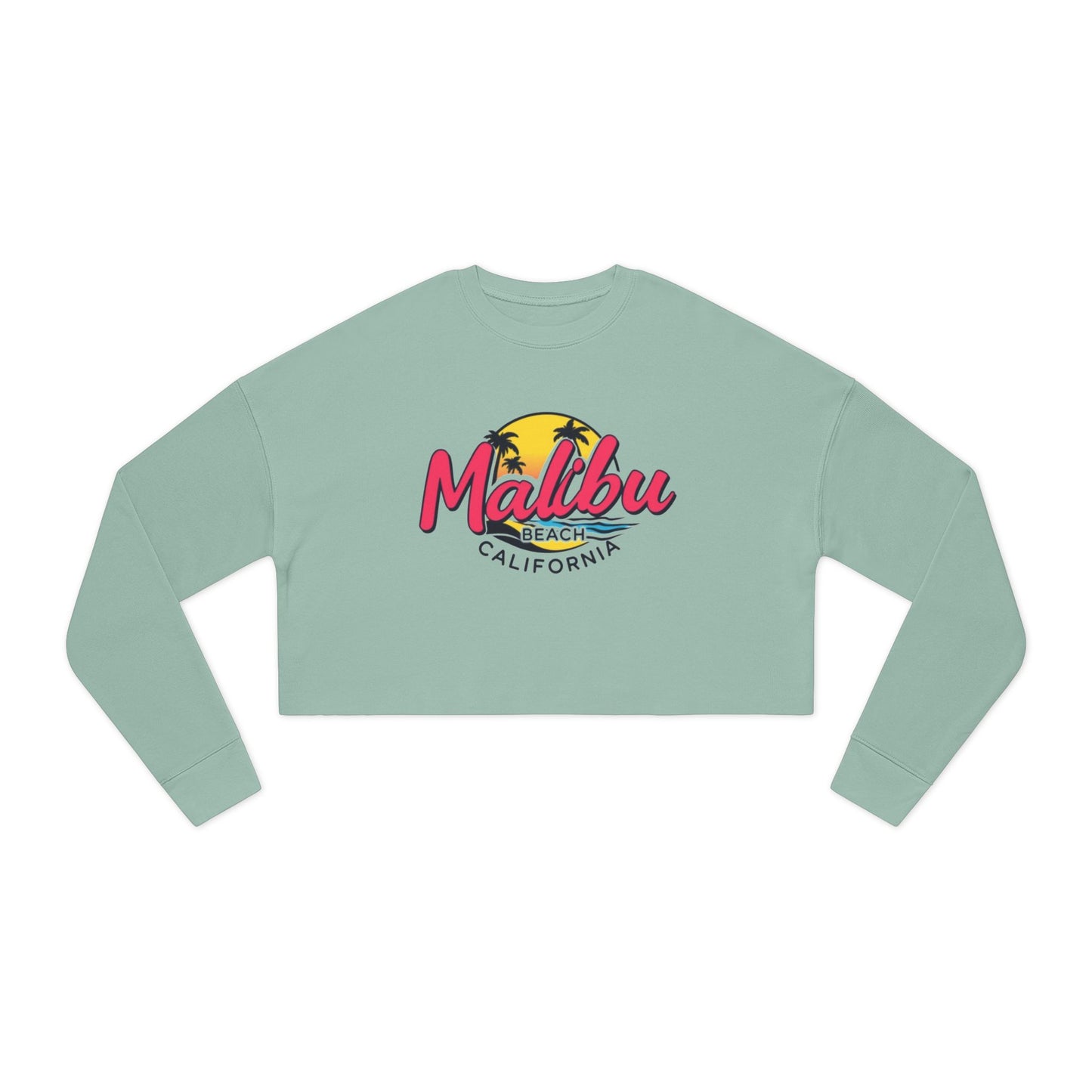 Retro Malibu Women's Cropped Sweatshirt