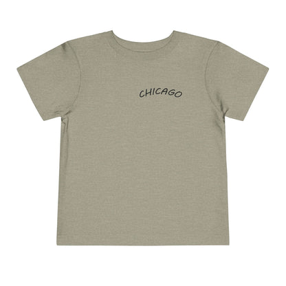 Retro Chicago Sunset Unisex Toddler Short Sleeve Tee