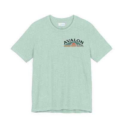 Retro Avalon Sunset Unisex Jersey Tee