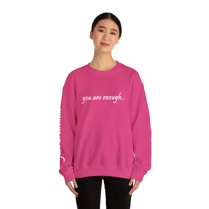 You Are Enough - Mental Health Awareness Heavy Blend Crewneck Sweatshirt