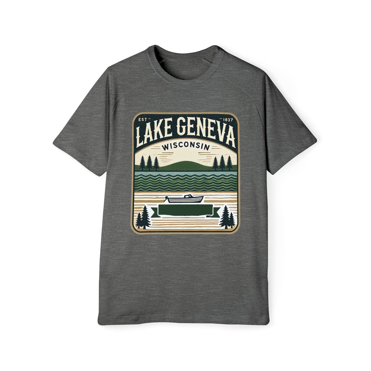 Vintage Lake Geneva Men's Raglan T-Shirt