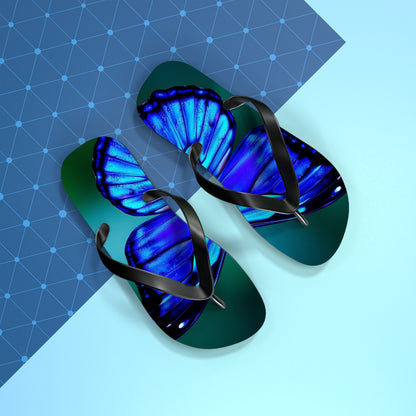 Mystical Butterfly #2 Flip Flops