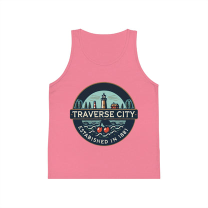 Vintage Traverse City Unisex Kids Jersey Tank Top