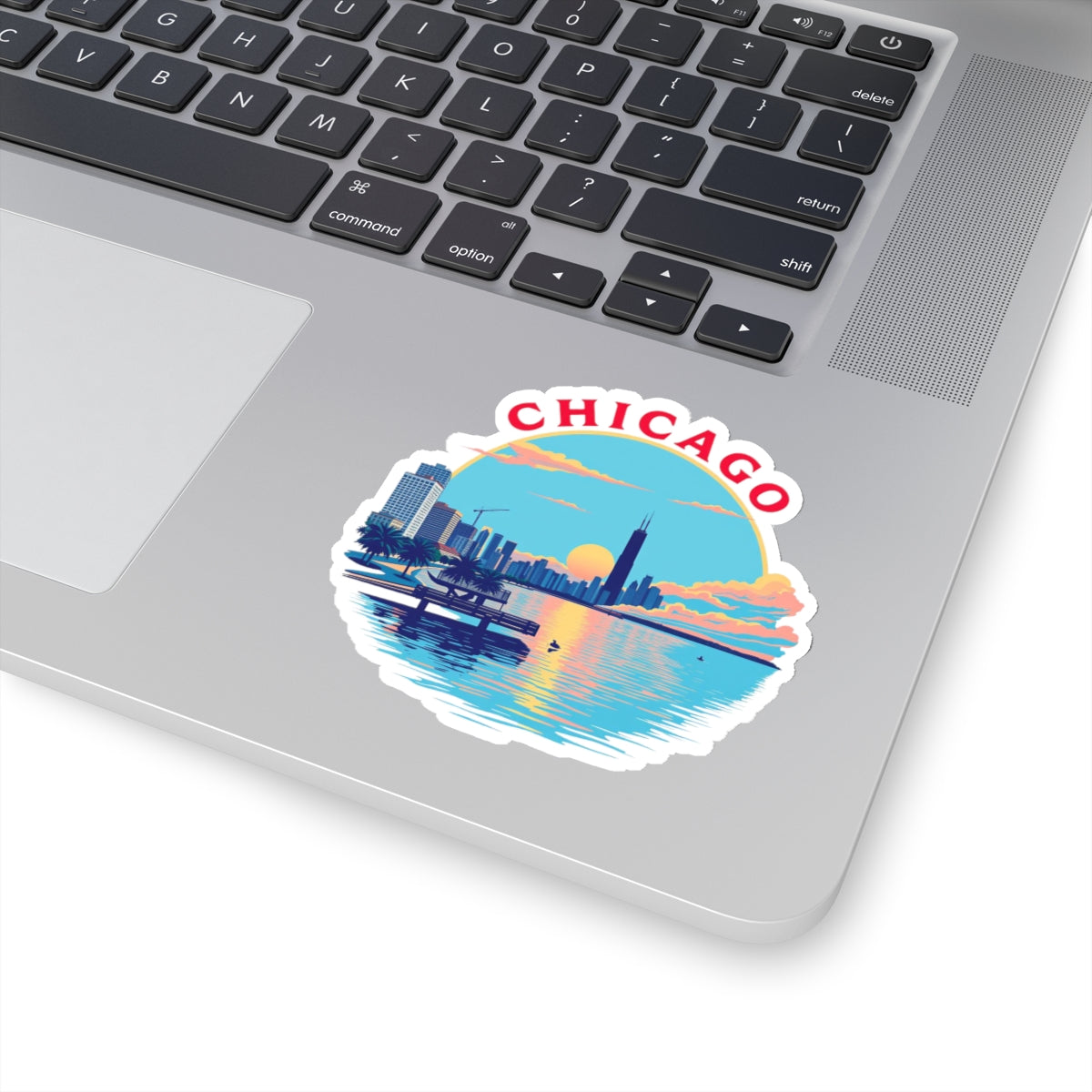 Retro Chicago Kiss-Cut Sticker