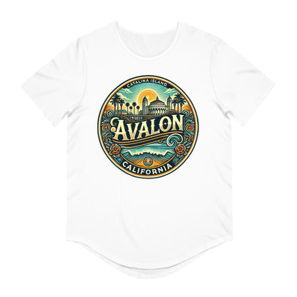 Elegant Avalon Men's Jersey Curved Hem Tee