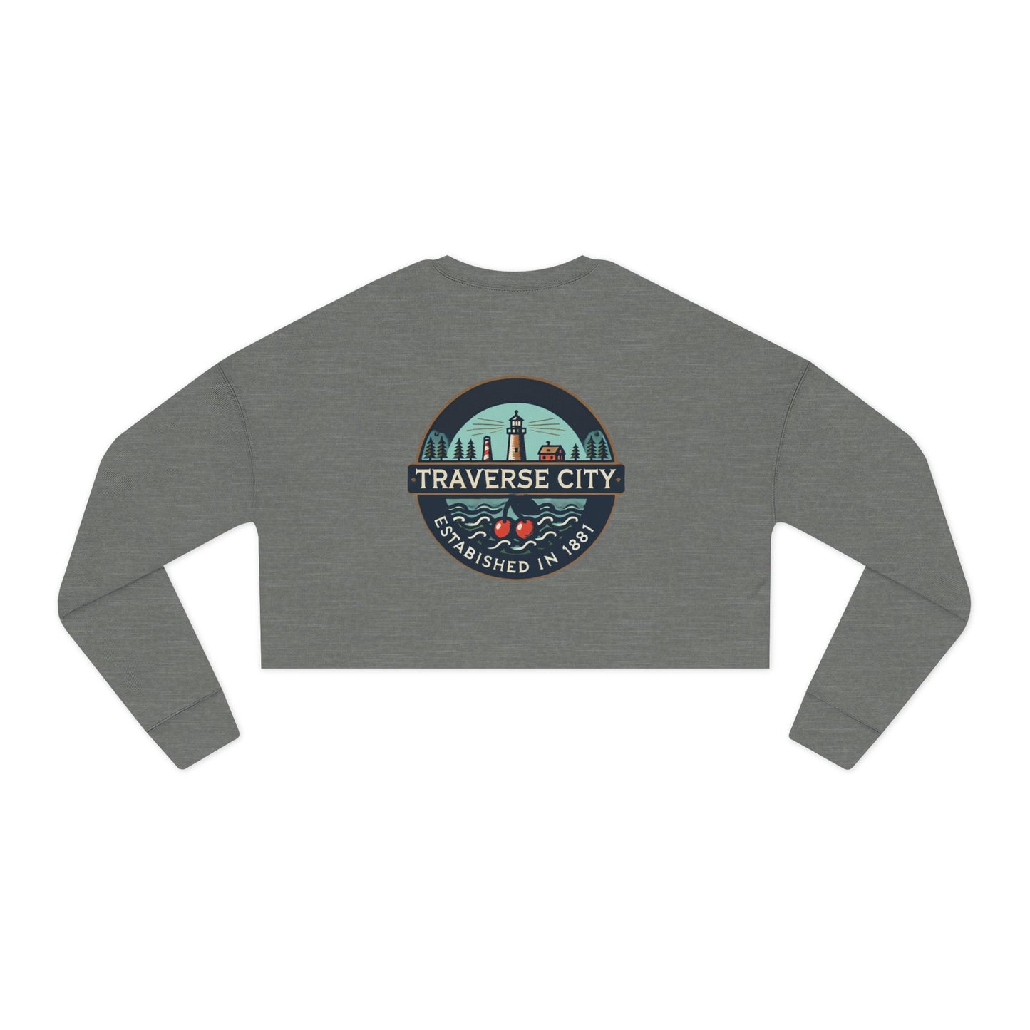 Vintage Traverse City Women's Cropped Sweatshirt