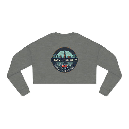 Vintage Traverse City Women's Cropped Sweatshirt