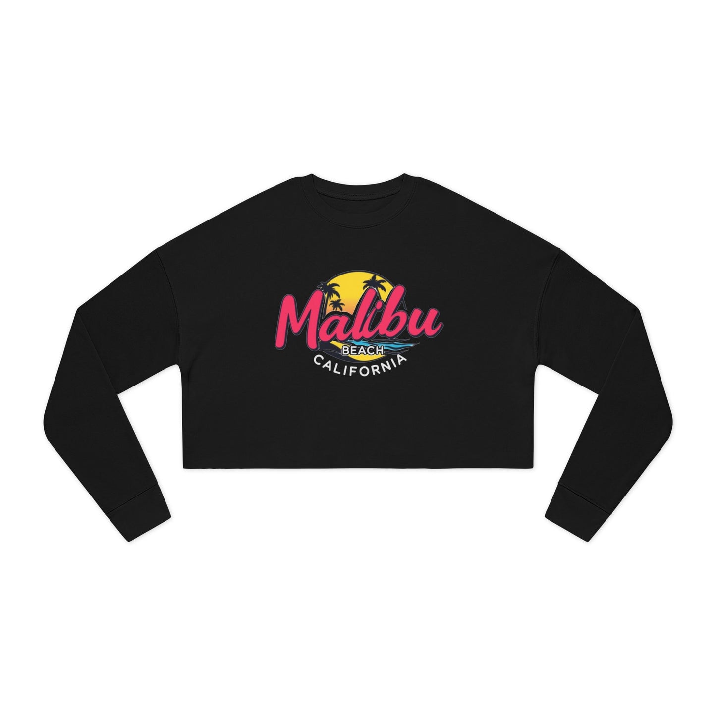 Retro Malibu Women's Cropped Sweatshirt