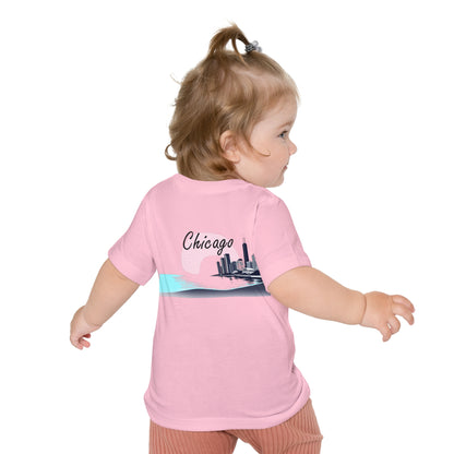 Elegant Chicago Skyline Unisex Baby Short Sleeve T-Shirt