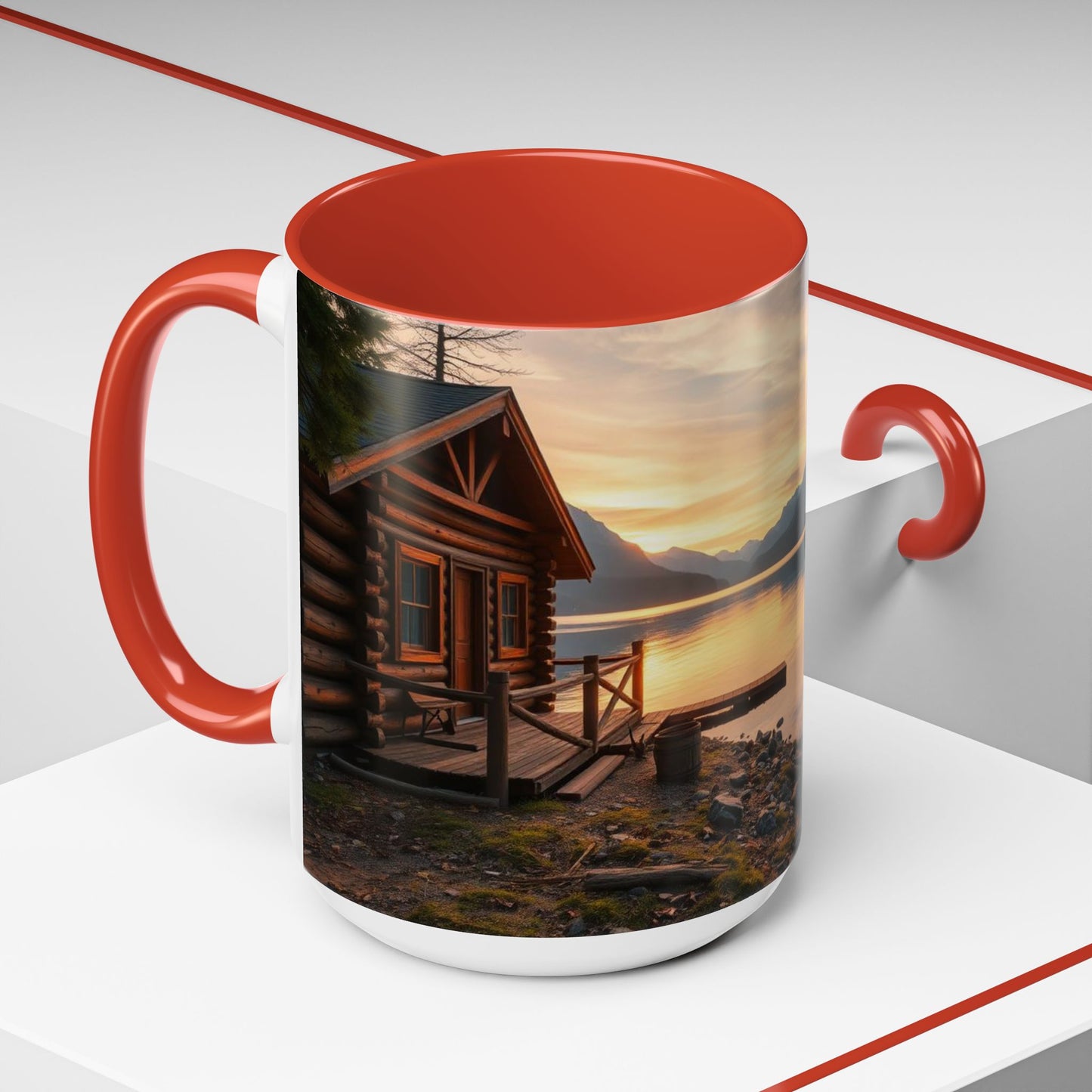 Lakeside Cabin Ceramic Coffee Mug