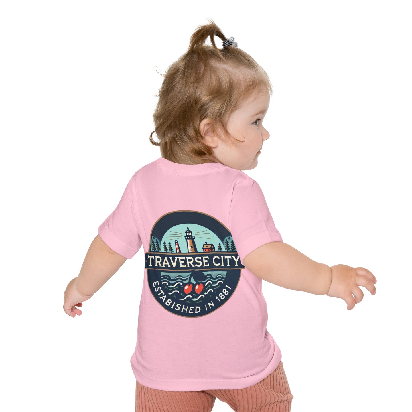 Vintage Traverse City Unisex Baby Short Sleeve T-Shirt