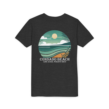 Coastal Vibes Condado Beach Unisex Youth Short Sleeve Tee