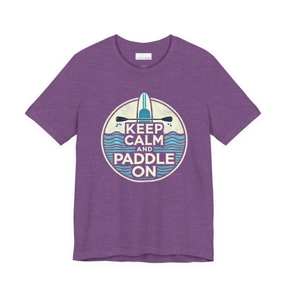 Keep Calm and Paddle On Jersey Short Sleeve Tee